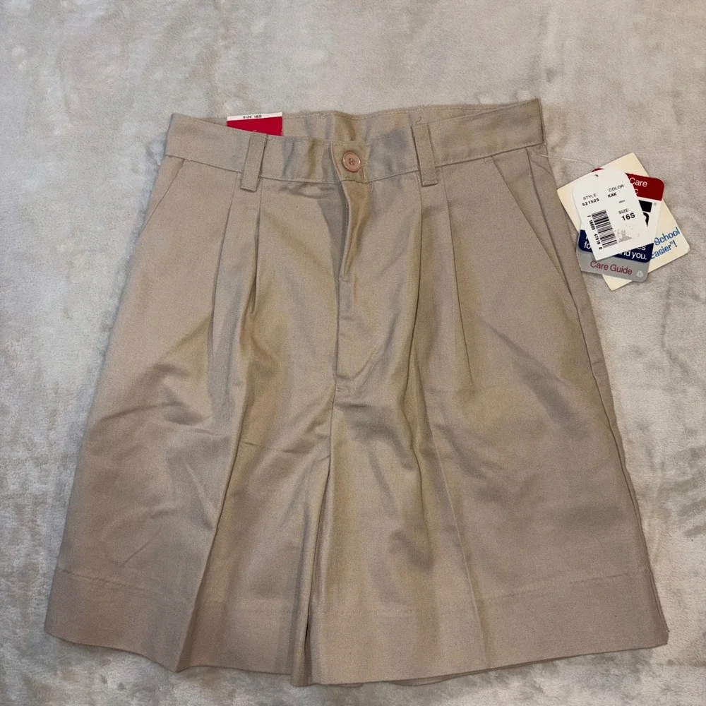 2 Pack Classroom School Uniforms Khaki Pleated Shorts Kids Size 16S 52152S Tan